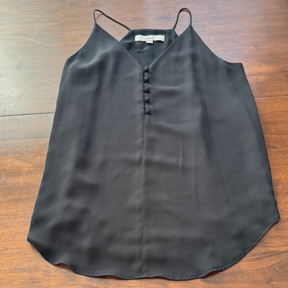 LOFT Elegant Black Buttoned Camisole